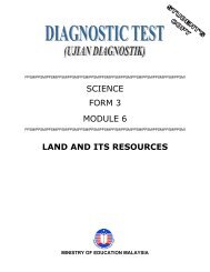 SCIENCE FORM 3 MODULE 6 LAND AND ITS RESOURCES