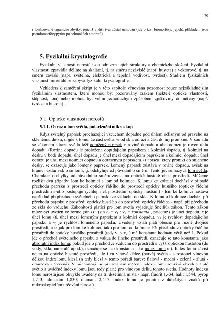 VÅ¡eobecnÃ¡ mineralogie â ÄÃ¡st 2. - Katedra geologie UP