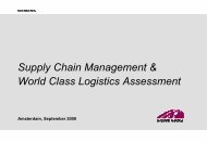 Supply Chain Management & World Class Logistics Assessment