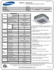 AVXC4H072CE Submittal pdf - Samsung System AC