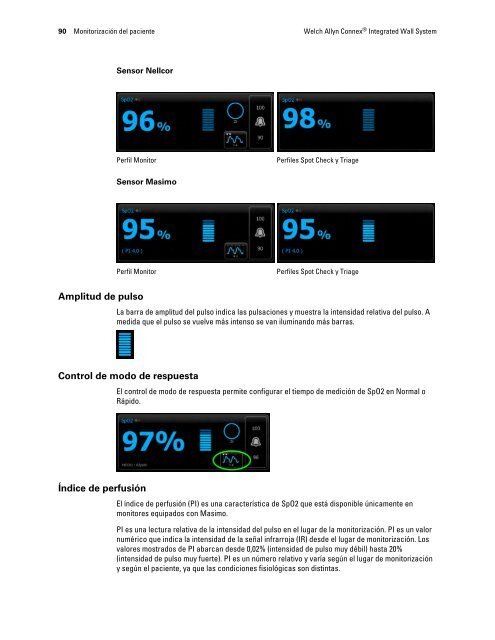 Instrucciones de uso, Welch Allyn ConnexÃ‚Â® Integrated Wall System