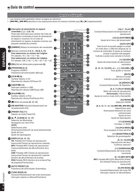 Manual de Usuario SC-HC4EP(es) - Panasonic