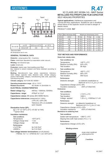 7 X2 CLASS (IEC 60384-14) - MKP Series
