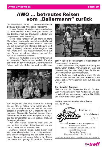 Ausgabe 2 - 2003 (PDF 985 KB) - Arbeiterwohlfahrt Essen: Homepage