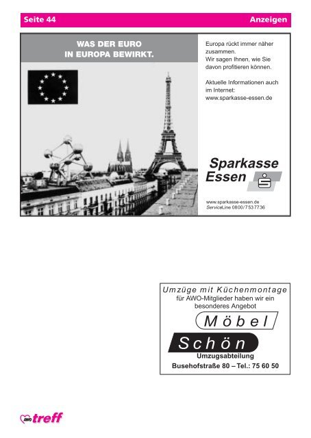 Ausgabe 2 - 2003 (PDF 985 KB) - Arbeiterwohlfahrt Essen: Homepage
