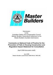 Master Builders Queensland - Safe Work Australia