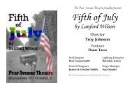Fifth of July - The Pear Avenue Theatre
