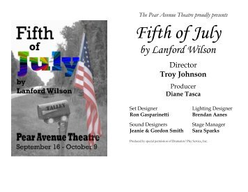 Fifth of July - The Pear Avenue Theatre