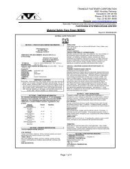 Material Safety Data Sheet (MSDS) - Triangle Fastener