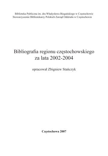 za lata 2002-2004 - Śląska Biblioteka Cyfrowa