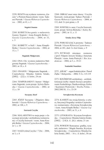 za lata 2002-2004 - Śląska Biblioteka Cyfrowa