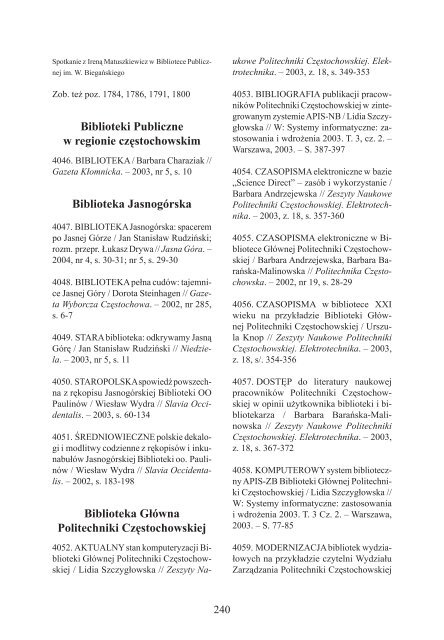 za lata 2002-2004 - Śląska Biblioteka Cyfrowa