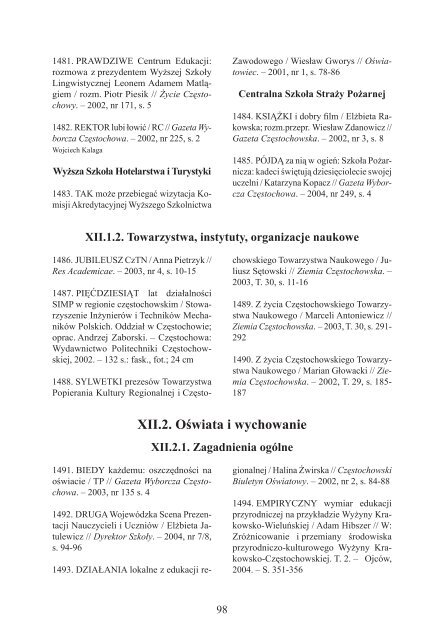 za lata 2002-2004 - Śląska Biblioteka Cyfrowa