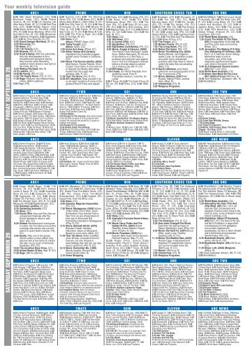 Your weekly television guide - Weekly Times Now