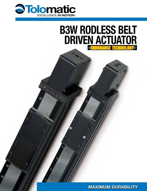 B3W rodless Belt drIVeN actuator - You are now at the Down-Load ...