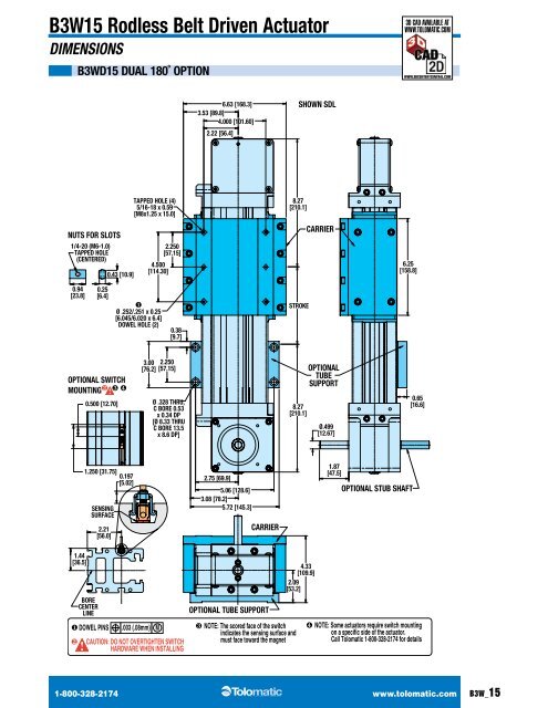 B3W rodless Belt drIVeN actuator - You are now at the Down-Load ...