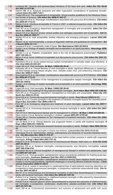 TABLE 39A LIST OF PUBLICATIONS REFERRED TO IN THE ...