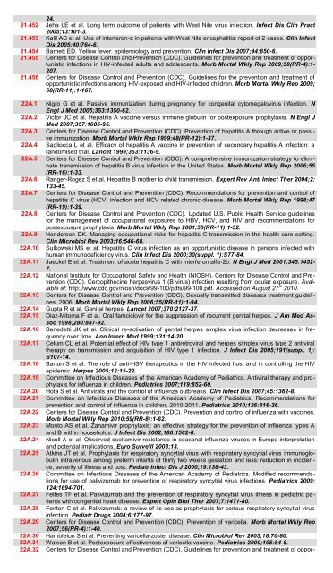 TABLE 39A LIST OF PUBLICATIONS REFERRED TO IN THE ...