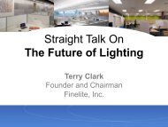 Download Terry Clark's Future of Lighting presentation. - Finelite