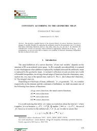 CONVEXITY ACCORDING TO THE GEOMETRIC MEAN 1 ...