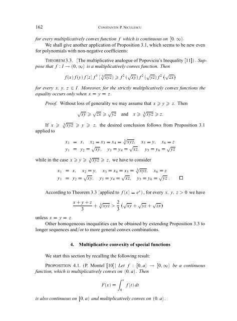 CONVEXITY ACCORDING TO THE GEOMETRIC MEAN 1 ...