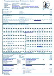 Telefonliste - Ãrztekammer Berlin