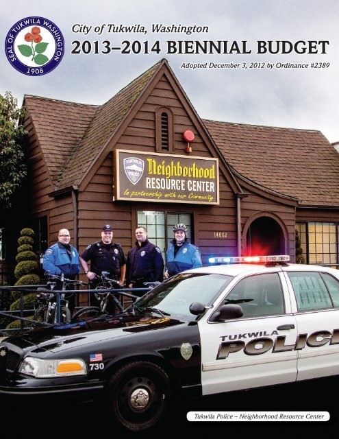 2013–2014 BIENNIAL BUDGET - the City of Tukwila