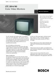 LTC 2814/90 Color Video Monitors - Bosch