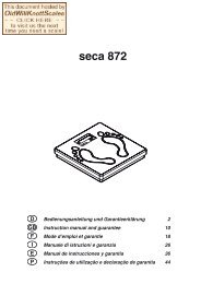 seca 872 - Scale Manuals