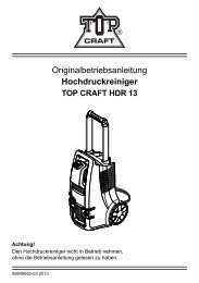 2013 Hochdruckreiniger TopCraft - cleanerworld GmbH