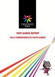 Post Games Report - Isle of Man Commonwealth Youth Games 2011