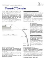 Towed CTD chain - Ships