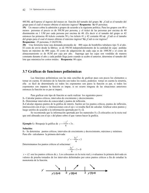 CapÃ­tulo 3: APLICACIONES DE LAS DERIVADAS