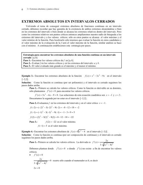 CapÃ­tulo 3: APLICACIONES DE LAS DERIVADAS