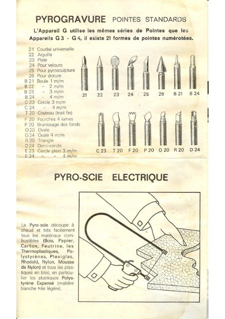 Pyro-G - Appareil de pyrogravure