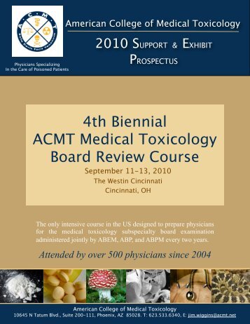 2010 ACMT BRC Prospectus - American College of Medical ...