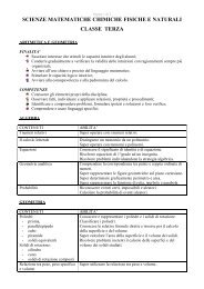 scienze matematiche chimiche fisiche e naturali classe terza