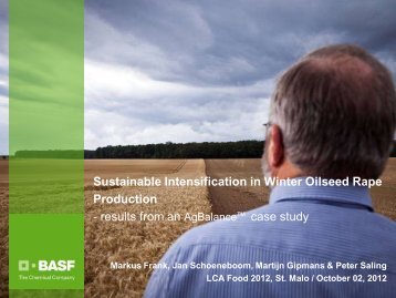 Holistic sustainability assessment of winter oilseed rape ... - Inra