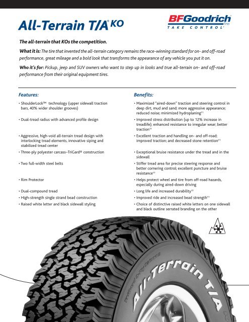 BFGoodrich All Terrain T/A KO - Mr. Tire