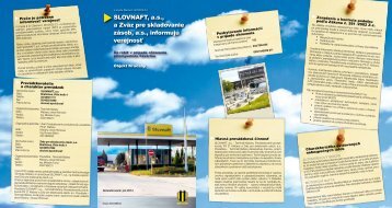 Kľačany (pdf, 1.9 MB) - Slovnaft