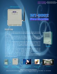 The WT-9002 is a GSM Communicator that comes with its ... - Witura