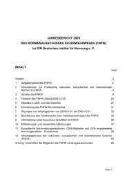 jahresbericht 1998 - FNFW - DIN Deutsches Institut für Normung e.V.