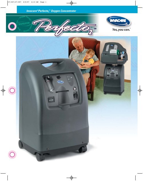 Invacare®Perfecto2 ™ Oxygen Concentrator - Home Page-Mercy ...