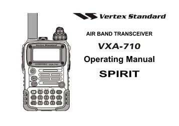 Vertex VXA 710 Transceiver - Pilot Supplies