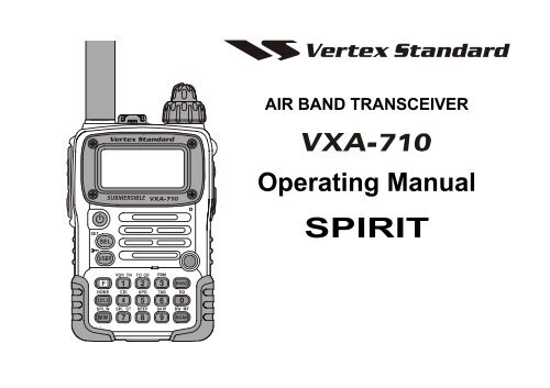 Vertex VXA 710 Transceiver - Pilot Supplies
