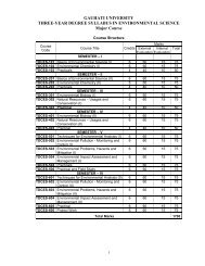 ENVIRONMENTAL SCIENCE (Major) Syllabus - Gauhati University