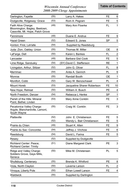 2008 Journal Cover Pages.pub - Wisconsin Conference United ...