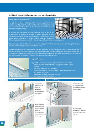 4.2 Metal Stud-scheidingswanden voor vochtige ruimten - Gyproc