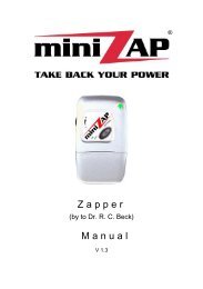 Zapper Manual - Beck Zapper