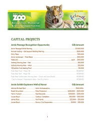 to download a copy of naming opportunities - Henry Vilas Zoo